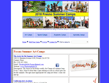 Tablet Screenshot of fresnosummercamps.com
